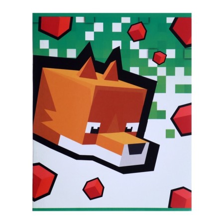 Notebook of 48 sheets in the Calligrata "Pixels" line, cover coated cardboard, offset block, mix-4