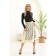 Female skirt, size 46, milk color