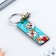 Acrylic key keychain, "Meow" plate, 8 x 2 cm