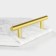 Magistro Marble marble tray, 25 × 29 cm, white color