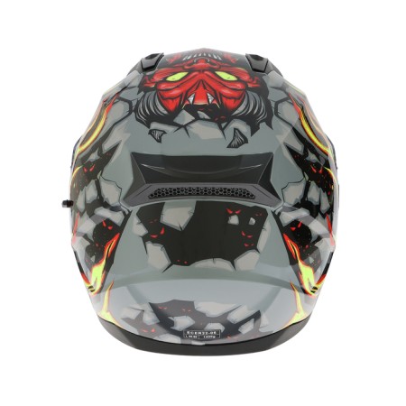 The helmet integral with two visors, size L (59-60), BLD-M67E model, black and yellow-7