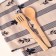 Apron Ethel "Leaves" 60x70cm, 100% HL, reps 220 g/m2