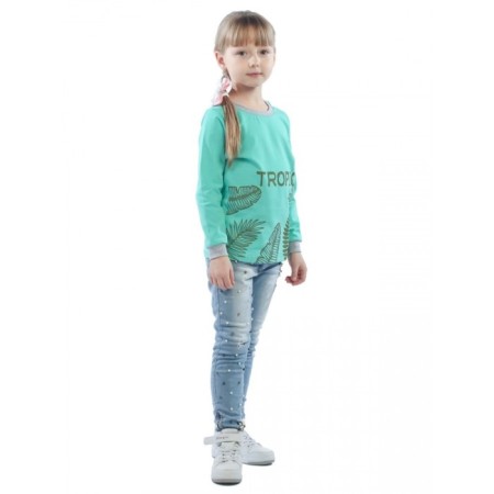 Longsliv children's tropic, height 98 cm, mint color-1