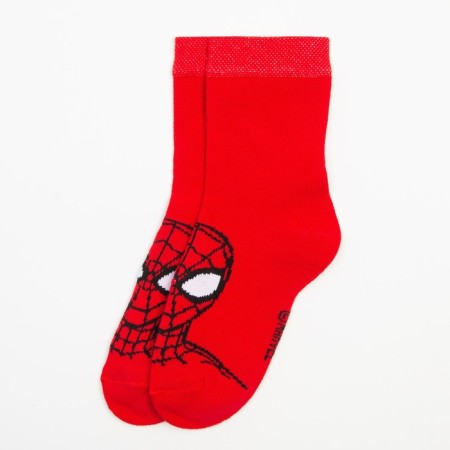 Socks for the boy "Spider-Man", Marvel, 16-18 cm, red color-3
