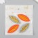 Decor for creativity claims. suede "carved leaf" mix 5.8x2.5 cm