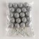 Figure for crafts and decor on the “ball” wire, set of 20 pcs., Size 1 pc. - 2 × 7.5 cm, silver color