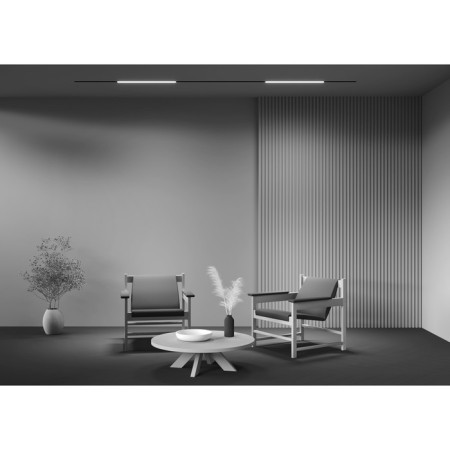 TREECH TECHNICAL TR074-2-20W3K-B, 20W, 60x3.4x4.9 cm, LED, 1433LM, 3000K, Black Color Black-2