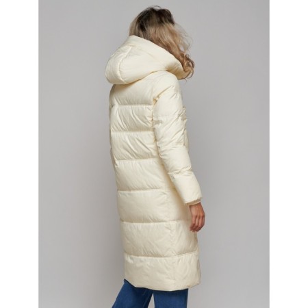 Coat insulated winter female, size 50, light-beige color-19