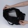 Sports bag with lightning, long belt, black color