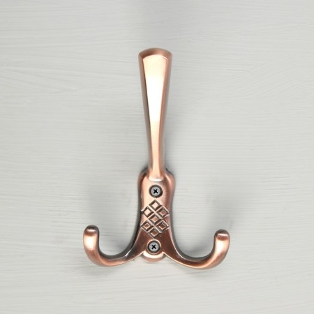 Hook furniture tundra TKT003, three -rod, copper-3