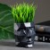 Kashpo - organizer "Geometric head" Black, 7.5x8.5x7cm