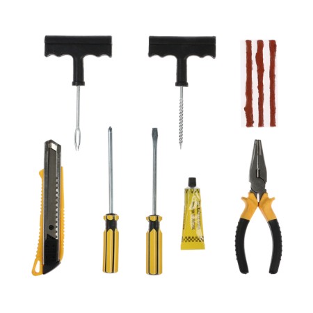 Road set for tire repair, compressor 50 l/min, tools-2