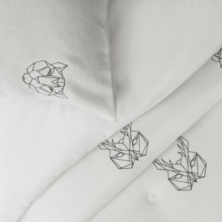 Bedspread with pillowcases "onions", size 230x250 cm, white color-3