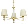 Chandelier 1091/3GD 40W E27 gold 60x60x38-78 cm