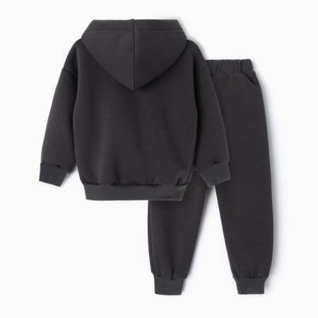 Set for a boy (sweatshirt, trousers), graphite color, height 110 cm-9