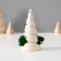 Souvenir "Christmas tree" with moss white, height 10 cm, d-5 cm (moss green stabil)