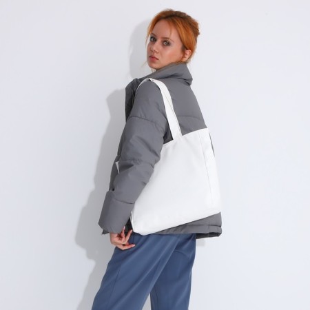 Shopper bag on magnet, white color-5