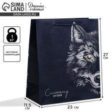 Package Gift Laminated Vertical, packaging, “strong spirit”, ml 23 x 27 x 11.5 cm