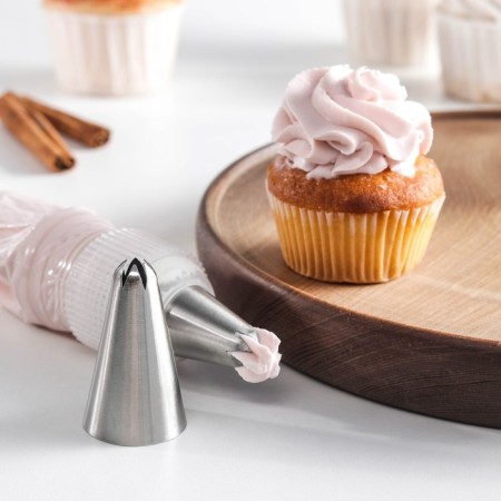 Confectionery nozzle "Closed star", D = 3 cm, exit 1 cm, stainless steel-3