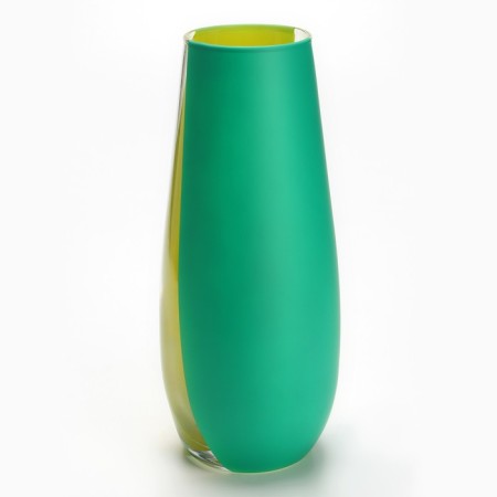 Vase for flowers "Geometry" glass, 26 cm.-1