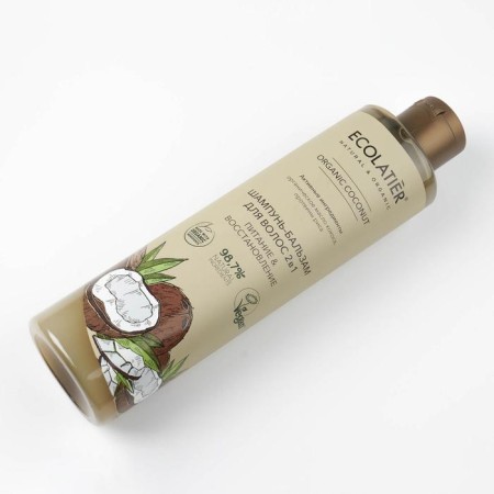 Hair shampoo 2 in 1 Ecolatier Green, "Power & Restoration", 350 ml-2