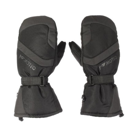 Winter mittens "beaver", size m, black, gray