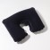 Pillow for the neck is road, inflatable, 38 × 24 cm, blue color