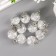 Suspension decorative for creativity glass "ball - pebbles" transparent d = 1.6 cm set 10 pcs