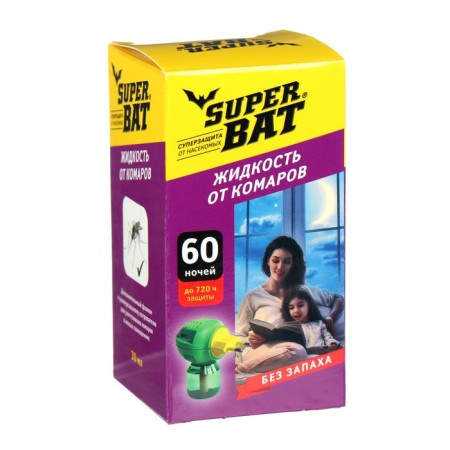 An additional bottle of mosquitoes "Superbat", 60 nights, a bottle, 45 ml
