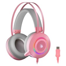 Headphones with A4Tech Bloody G521 Microphone 2.3M Monitor USB Headquarters (G521 (PINK 1029423