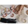 Handles for the bag are wooden, wicker, d = 10.2 / 12.5 cm, 2 pcs, brown color