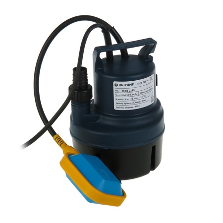 Drainage pump Unipump Sub 209 p, 250 watts, pressure 5 m, 60 l/min