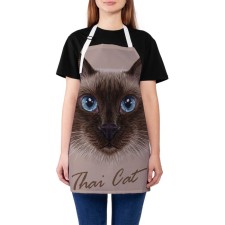 Apron of a kitchen with a photo print 