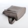 Women's backpack made of artificial leather with lightning, 4 pockets, gray color