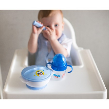 Children's player with solid nose "Little boss", 150 ml., With handles, blue color-9