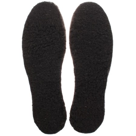 Warmed insoles Diwax Alu Mis, 100% natural sheep wool, black, size 35-45