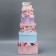 A set of boxes 6 in 1, gift packaging, “flowers”, 10.2 x 10.2 x 6 - 20 x 20 x 11 cm