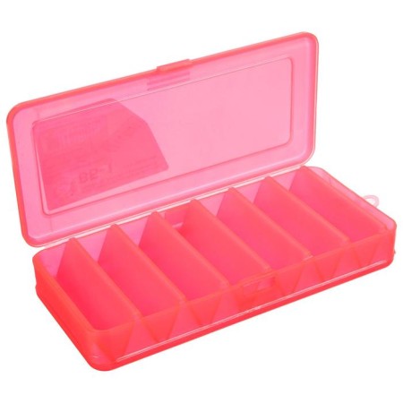 Box for wobblers and balancers VB-1, 2-way, 7+7 departments, 190 x 85 x 35 mm, red-1