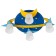 Chandelier 670608/4 E27 40W yellow-blue 50x40x26 cm Bayerlux