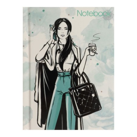 Notepad A7, 64 sheets in the cell "Fashionista", solid cover, offset unit