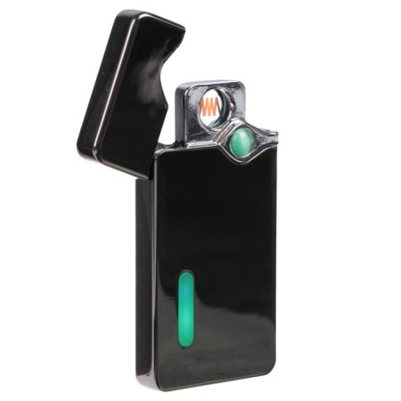 Electronic lighter, USB with indicator, spiral, steel, 7.5 x 12 cm-3