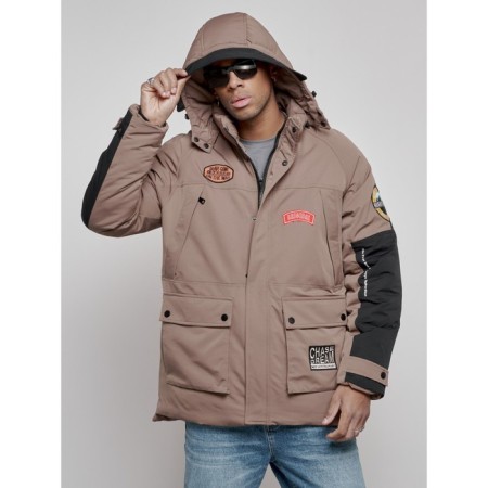 Winter jacket, size 50, brown color-5