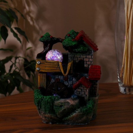 Fountain "House in the Forest" 13x14.5x19.5 cm (with backlight)-2