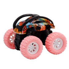 Friction Funky Toys Flooding machine, with print and pink wheels, 4x4
