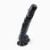 Falloimitator Oka-Khpoki, realist, on suction cup, PVC, 25 x 4 cm, black