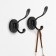 Furniture hook Cappio Grace, two -rod, black
