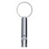 Metal whistle small for dogs, 4.6 x 0.8 cm, silver