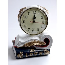 Table interior hours, “Book”, on batteries, 20 × 13.5 × 22.5 cm, D-13 cm