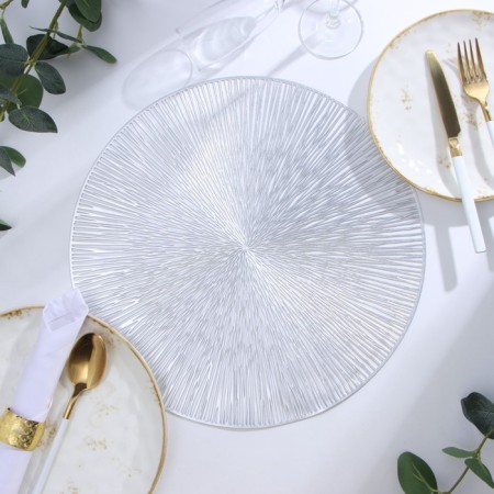 Napkin Serving shares tsex. Serebro, D 38 cm