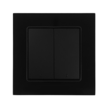 TOT GLOSSY GLASS, 10 A, 2 keys, backlight, hidden, glass, black-2